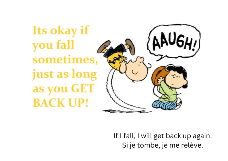 Charlie Brown falling