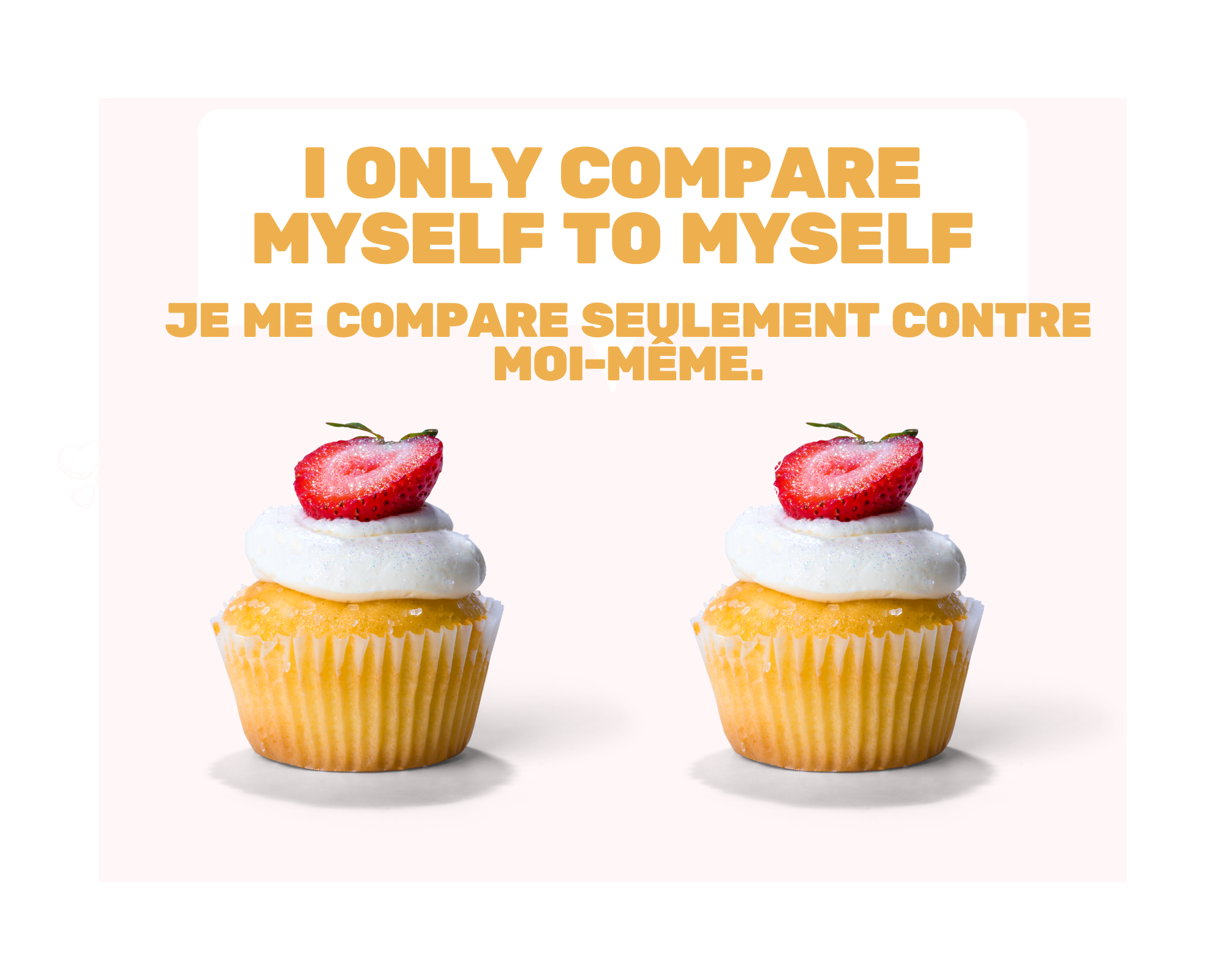 Two identical cupcakes